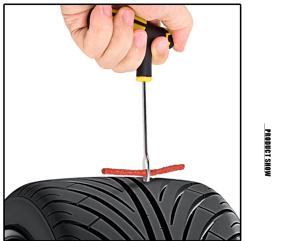 Commercial Grade Tubeless Tyre Puncture Repair Tools Rubber Strips Glue for Car Truck Motorbike Fleet Maintenance