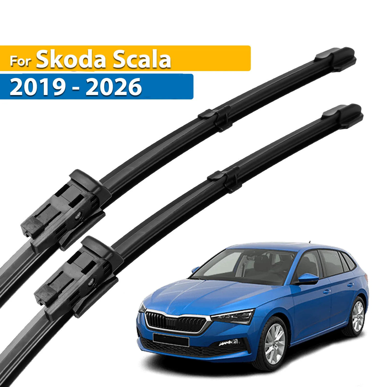 

Передние щетки стеклоочистителя Erick's LHD для Skoda Scala 2019-2023 лобовое стекло, щетки для очистки ветрового стекла, дождевые щетки 26 "+ 18"