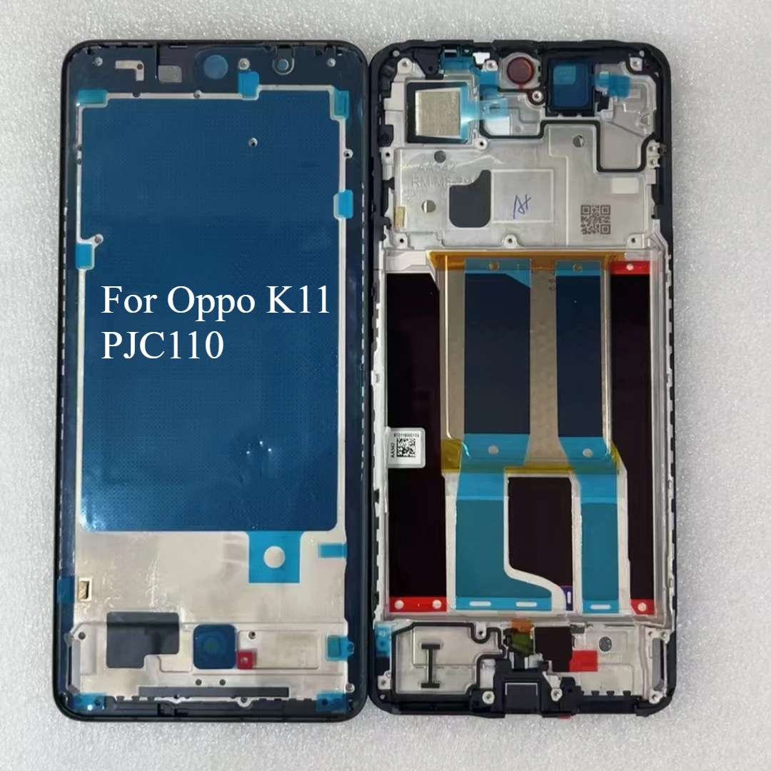 Novo para oppo k9 k9x k10 k10x k11 k11x k12 k12x plus moldura intermediária lcd moldura frontal com peças de acessórios