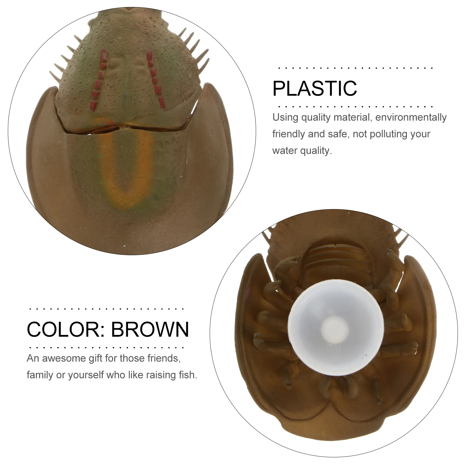 

Simulation Artificial Fighter Aquarium Decor Plastic Craft nament for Fish Tank Hideout Aquascaping Pet Supplies Environmental