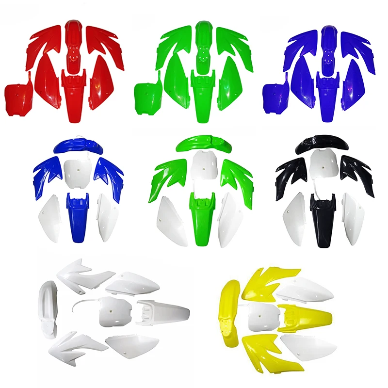 Motorcycle Mudguards Panels Plastics Fairing Fender Body Cover Kits For Honda CRF70 150cc 160cc 200cc PIT Dirt Bike Accessories