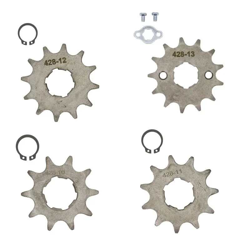 428 20mm 10/11/12/13/14/15/16/17/18/19 T Motorcycle Dirt Bike ATV Go Kart Quad Front Sprocket For 50cc 70cc 110cc 125cc Engine