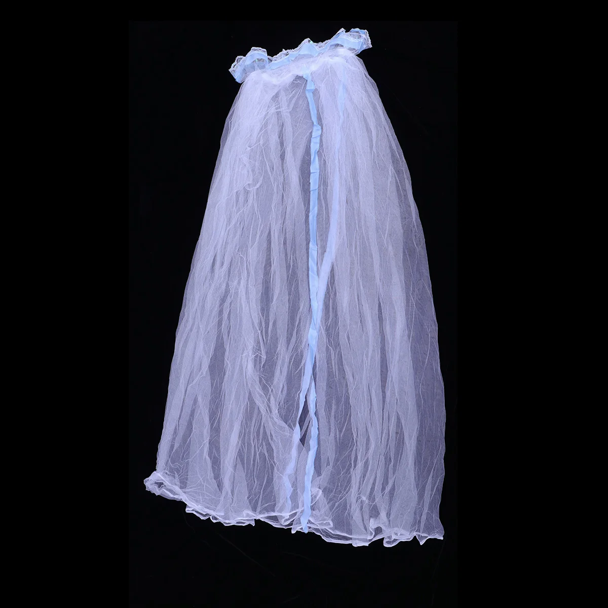 

Foldable Baby Cribs Bedding Round Dome Bed Canopy Conical Net Blue Lace Ventilated Safe Dreamy Sleep Easy Install Daytime Decor