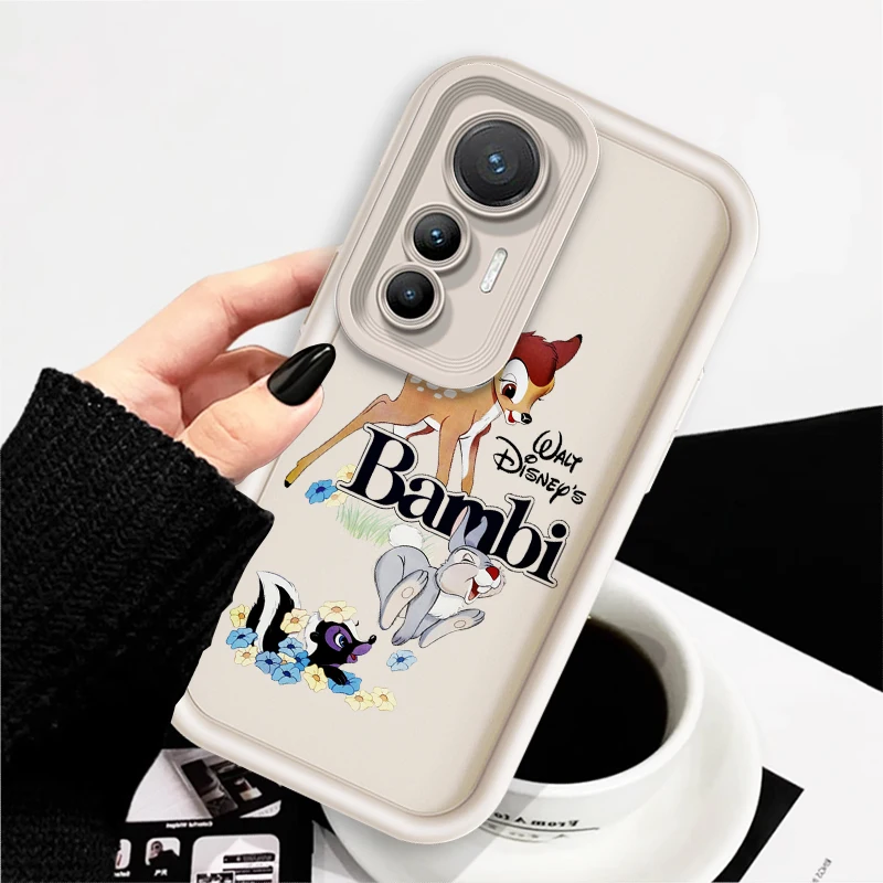 Disney Bambi Cartoon Eye Ladder For Xiaomi MI 14 12T 11 Lite Poco M3 X5 X4 F5 F4 F3 F2 GT Pro 5G Back Phone Case