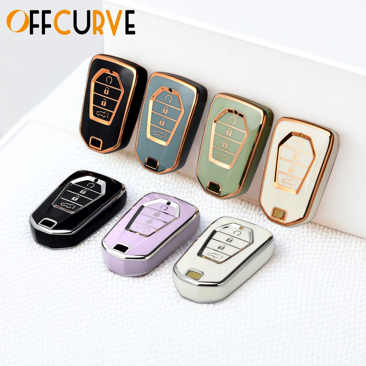 

4 buttons key fob cover for ISUZU key case For Isuzu X Series DMAX D-Max X-Terrain Pickup 2022 2023 MU-X LS-T Auto Accessories