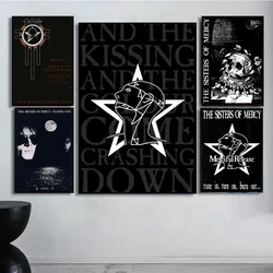 The Sisters of Mercy DIY Sticky Poster Vintage Room Bar Cafe Decor Home Decor