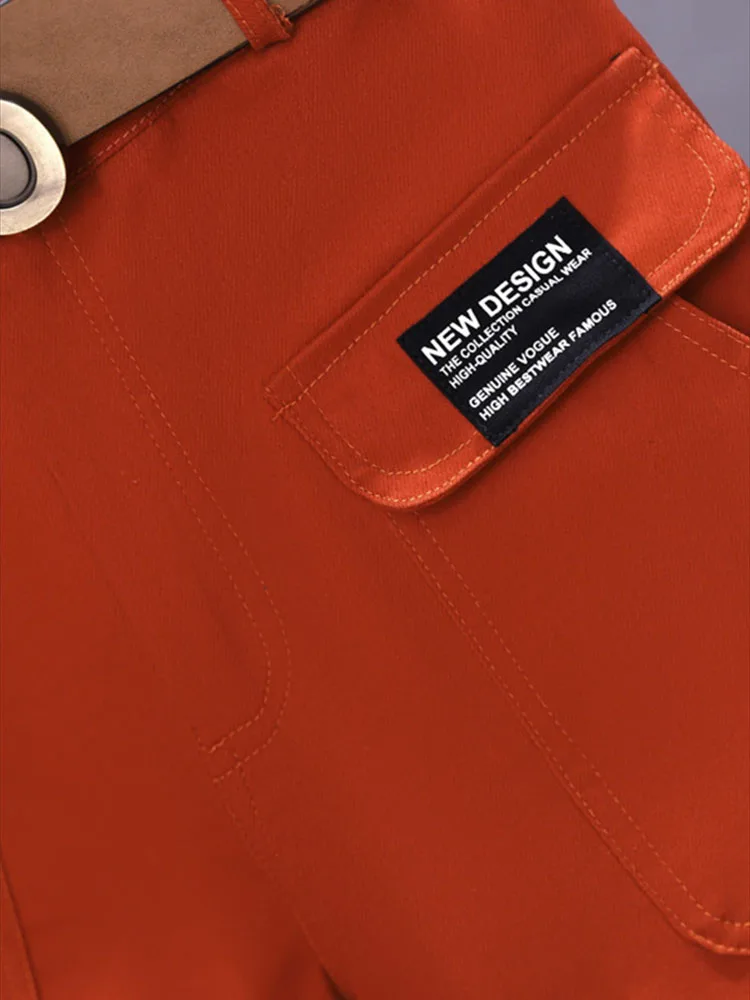 Donna 2025 nuovi popolari pantaloni a gamba dritta a vita alta e gambe larghe in primavera e autunno pantaloni casual a nove punti alla moda