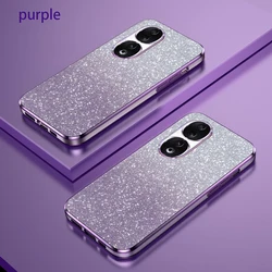 Onur 90 için Kılıf Onur 90 Pro telefon kılıfı REA-NX 9 REA-AN00 REP-AN00 Lüks Degrade Glitter Kaplama Silikon Arka Kapak Funda