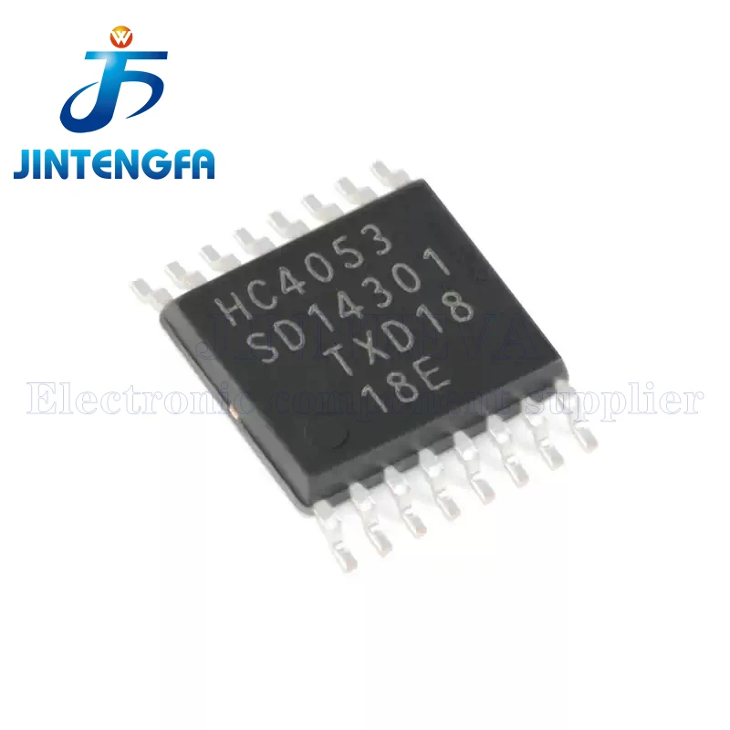 10PCS 74HC4053PW TSSOP-16 HC4053 74HC4053D SOP-16 Triple 2-channel Analog Multiplexer Demultiplexer IC SMD Chip 74HC4053 SOIC-16