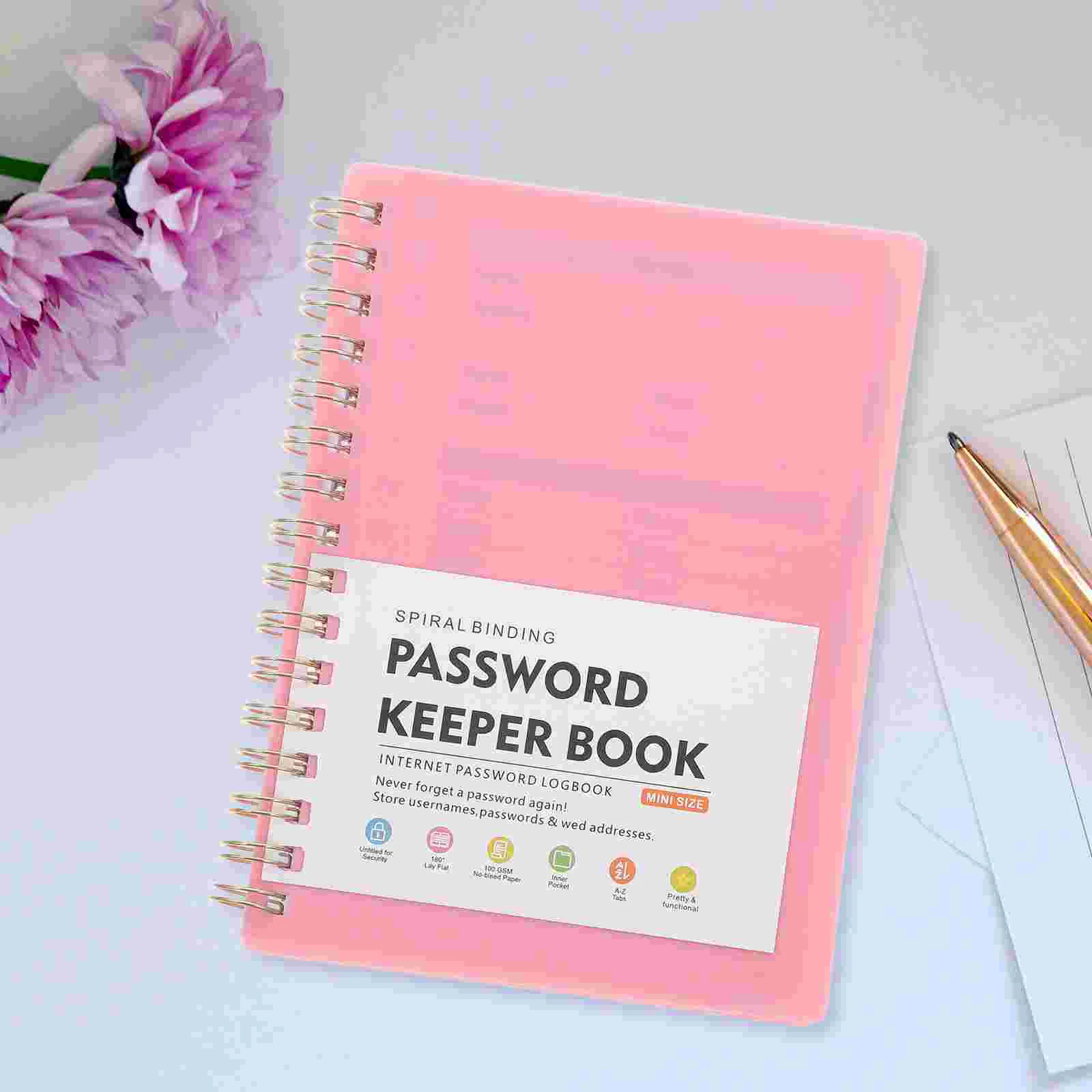 Password Book Computer Small Notepad for Notebook Convenient Books Seniors Pp Portable Organizer