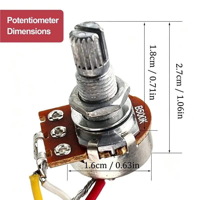ABLB-Lp Electric Guitar Pickups Wiring Harness Kit 2T2V 500K Pots 3 Way Switch With Jack For Dual Humbucker Les Pual Styl