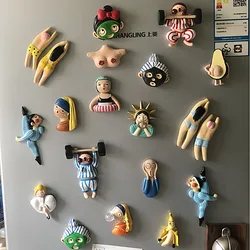 Three-dimensional 3D Personality Creative Refrigerator Magnets Cute Magnets Magnets Home Decor
