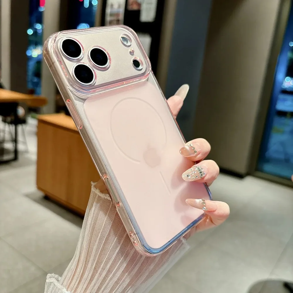 Premium Transparente Haptik-Schutzhülle für iPhone 18 17 16 15 14 13 12 Pro Max Klare Abdeckung mit Weitwinkel-Sichtfenster Schlankes Weiches Design – Detail 10