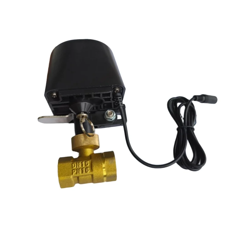 

ABWR-Tuya Smart 3.0 Vavle Wifi Stop Check Valve Gases Water Valve DN15 Wireless Timer Switch Control For Alexa Google Home US US