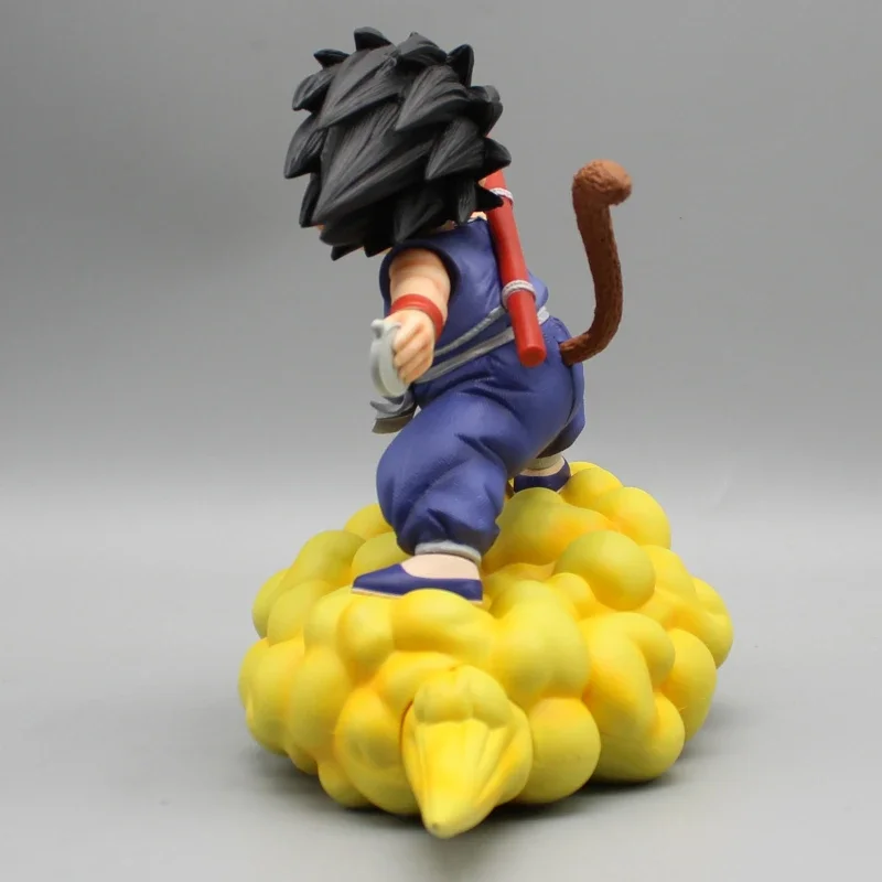 20cm Dragon Ball Gk Fc Little Goku Riding On The Clouds Niebieski Pomarańczowy Radar Figurka Model Animacja Ozdoby Peryferyjne Zabawki Prezenty