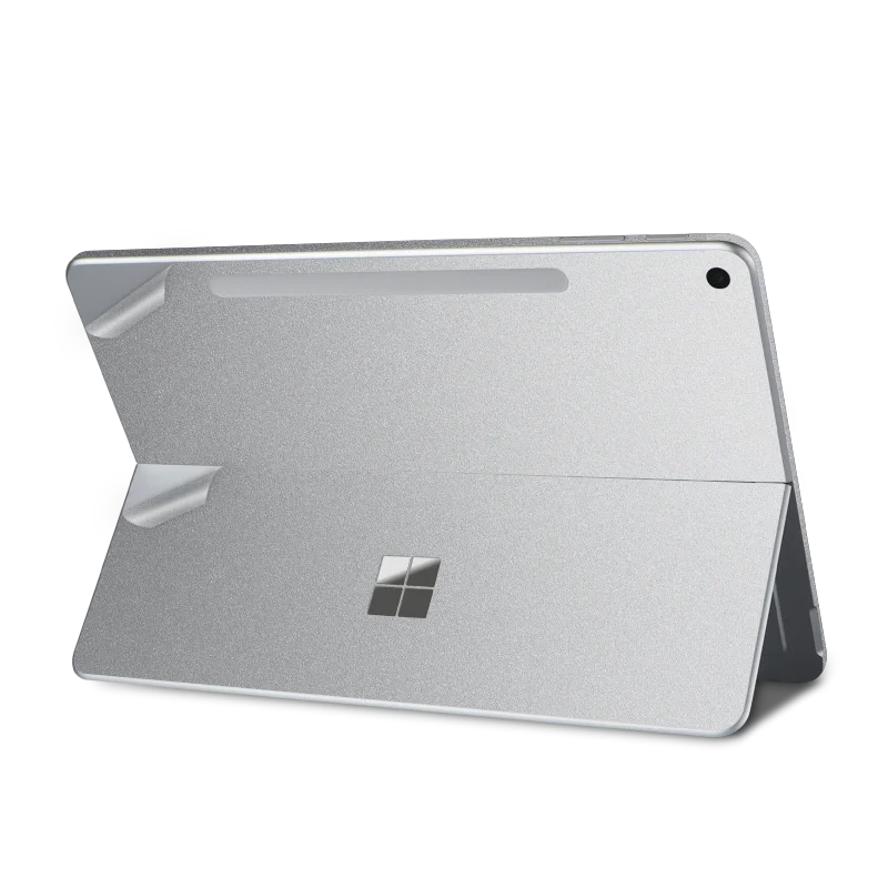 MoKo Adesivo Posteriore In Pelle PU Per Microsoft Surface Pro 12" 2025, Nero, Sottile E Antigraffio