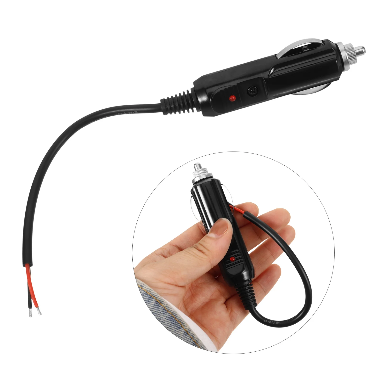 

Car Cigarette Lighter Extension Cord Portable Lightweight Replacement Compatible with Most Models Easy DIY Installation