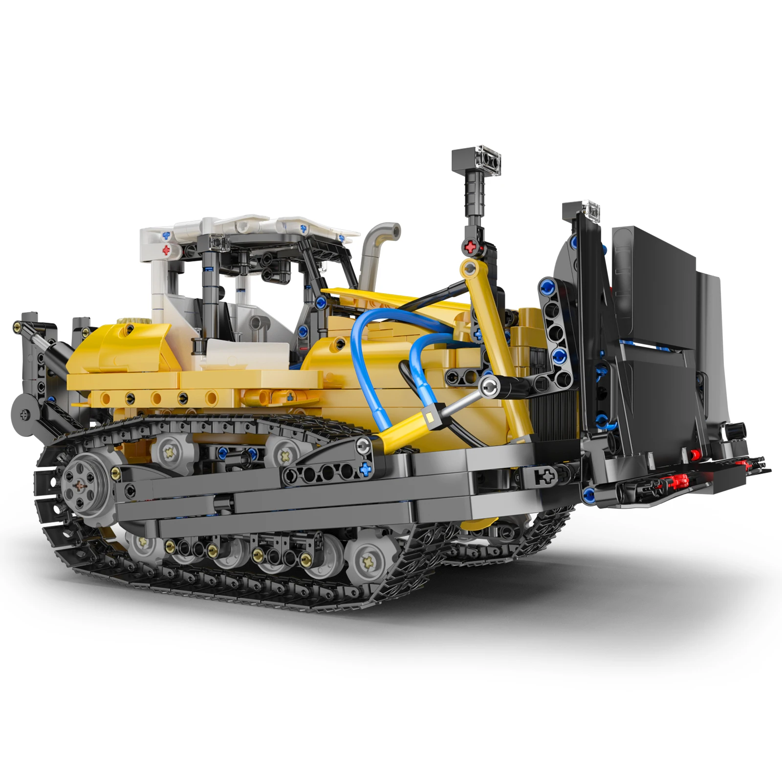 Mold King 19019 Technical Car Toys The PR756 Bulldozer Building Block Enginerring Truck Model Brick Set Kids Christmas light