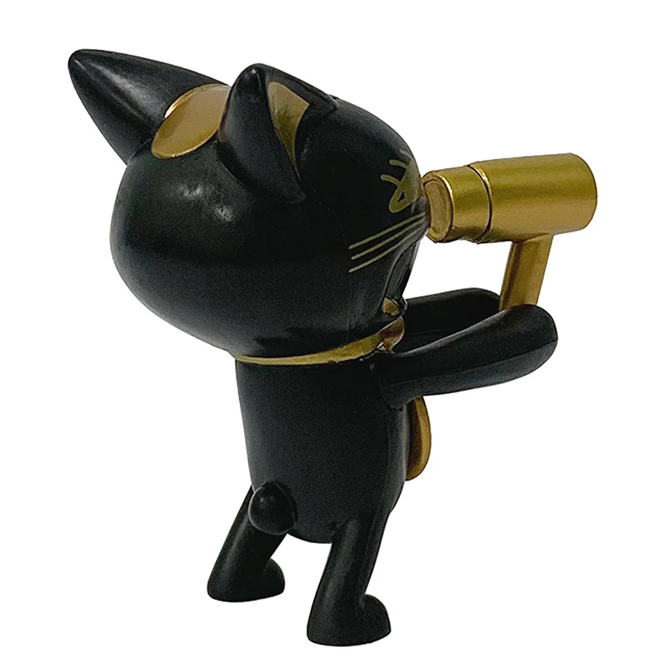 Figurka Anime DandaDan Suszarka do Włosów Turbo Babcia Figurka Lalka Ozdoba Kawaii Szczęśliwy Kot Gadżet Kolekcjonerski Rękodzieło Model Zabawka Anime Prezent