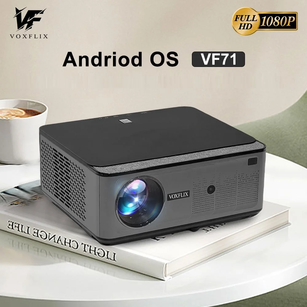 

Voxflix VF71 1080P Projector 4K Support 35000 Lumens Android Video TV Beam Home Theater Auto Focus and Keystone Correction