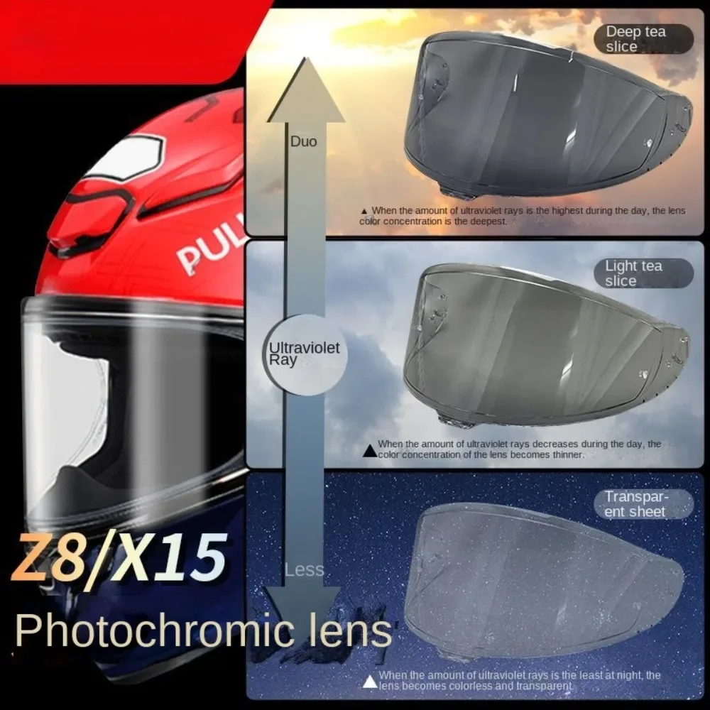 SHOEI Helmet Z7/X14/Z8/X15 Glamster RX7X K1/k5S K6 CROSS Self-tinting Lenses