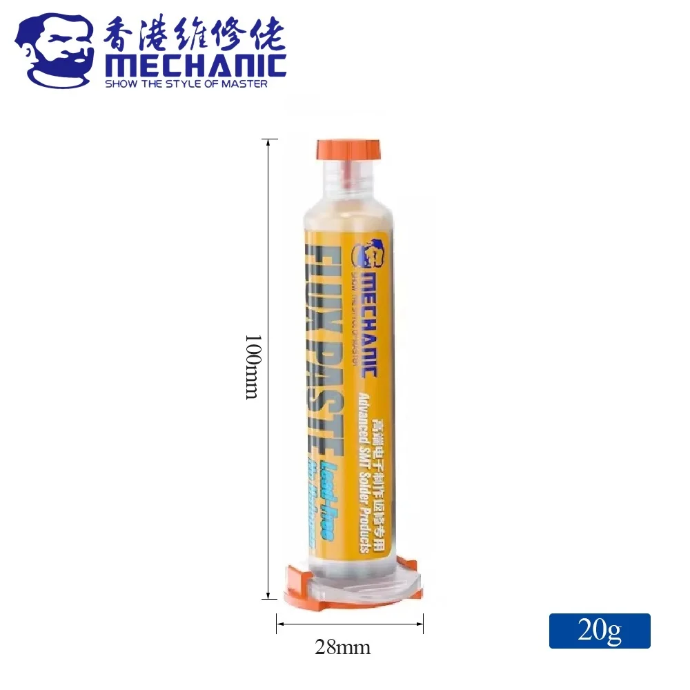 MECHANIC UV Series Solder Flux Mild Rosin Halogen-Free Lead-Free No-Clean Soldering Paste for PCB Board BGA SMD SMT Chip Repair