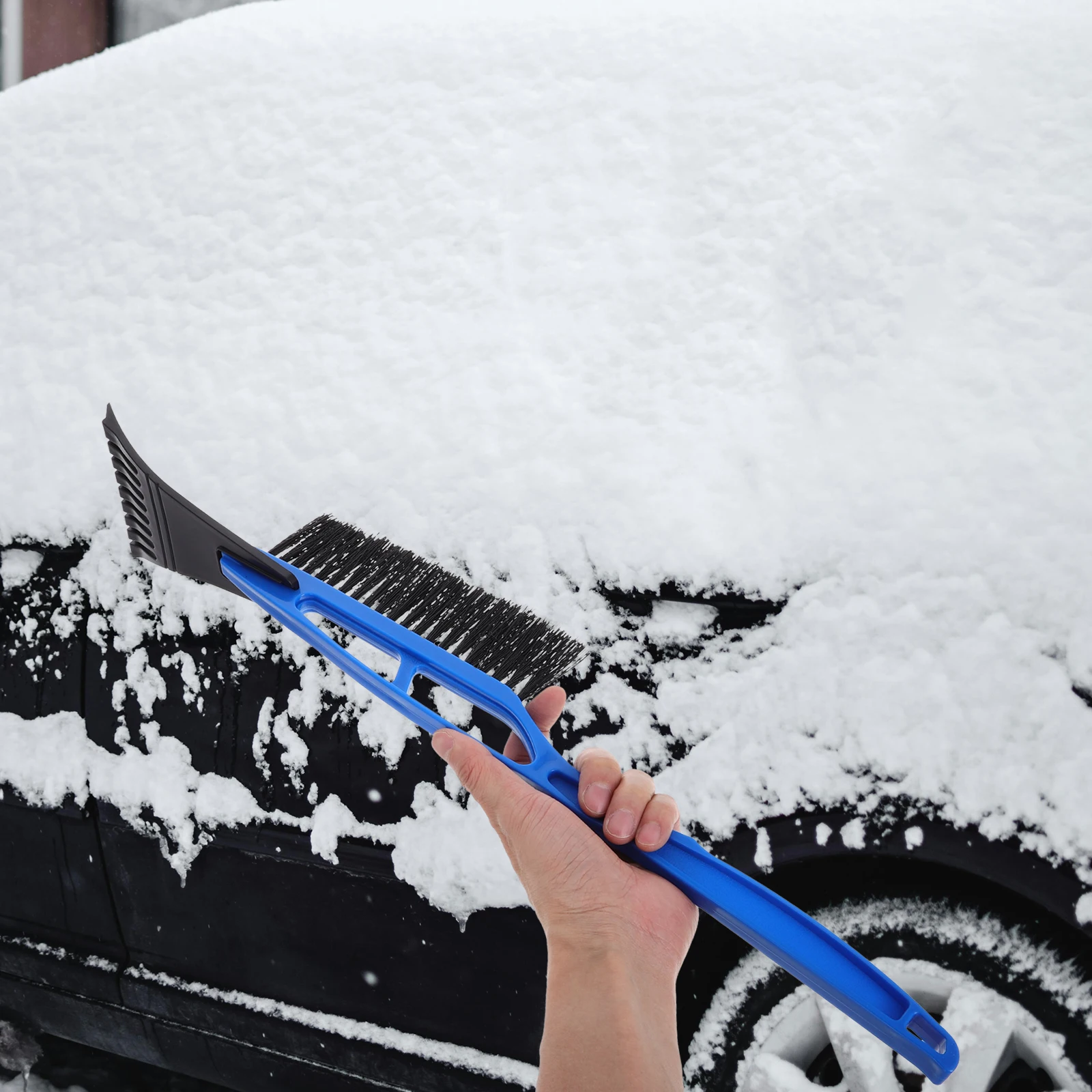 

Car Shovel Ice Scraper Snow Brush Windshield Glass Cleaner Anti Freeze Scalable Tool Multifunctional Soft Material Efficient
