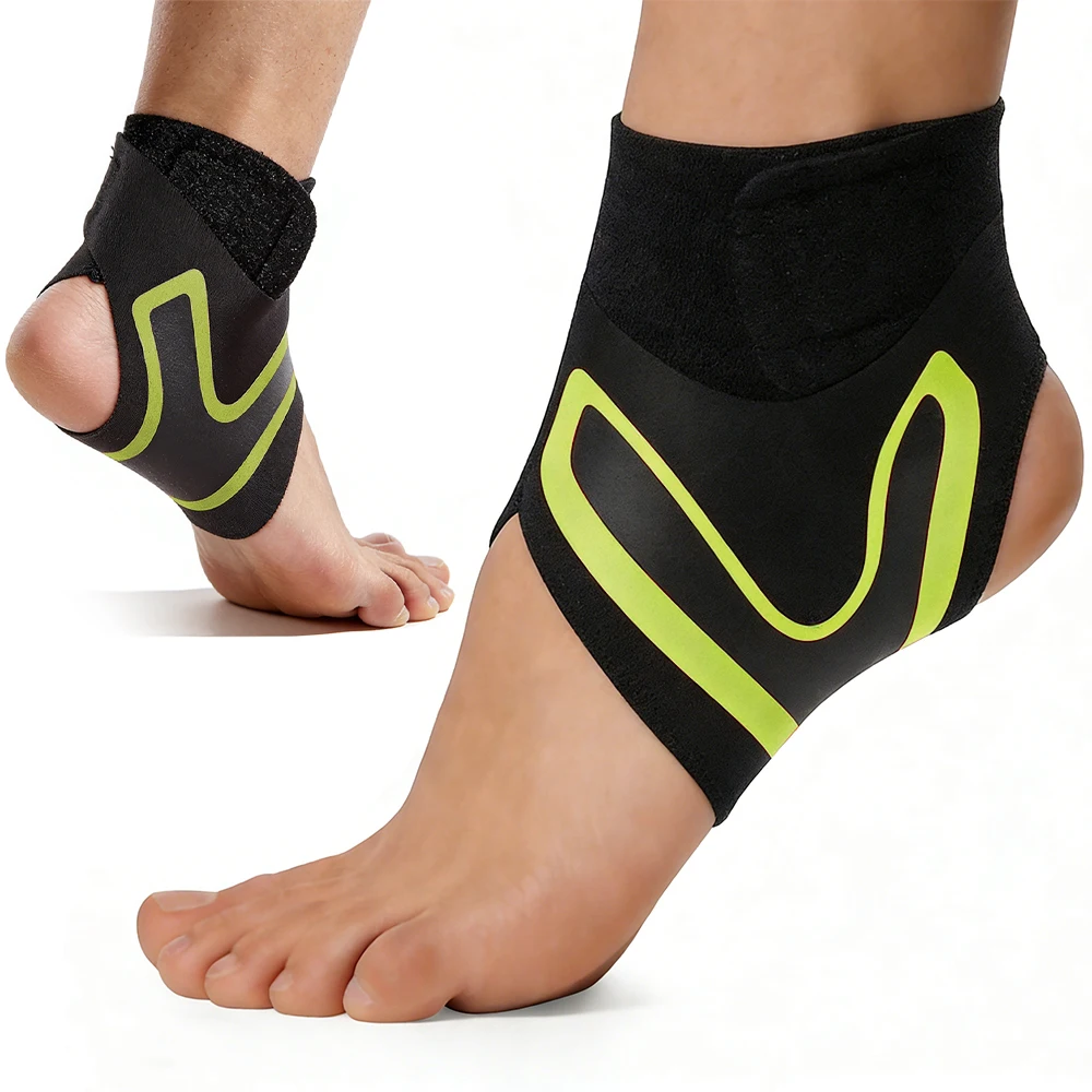 

Пара фиксаторов для голеностопа, комфортные дышащие бандажи-стабилизаторы для стопы при плантарном фасциите