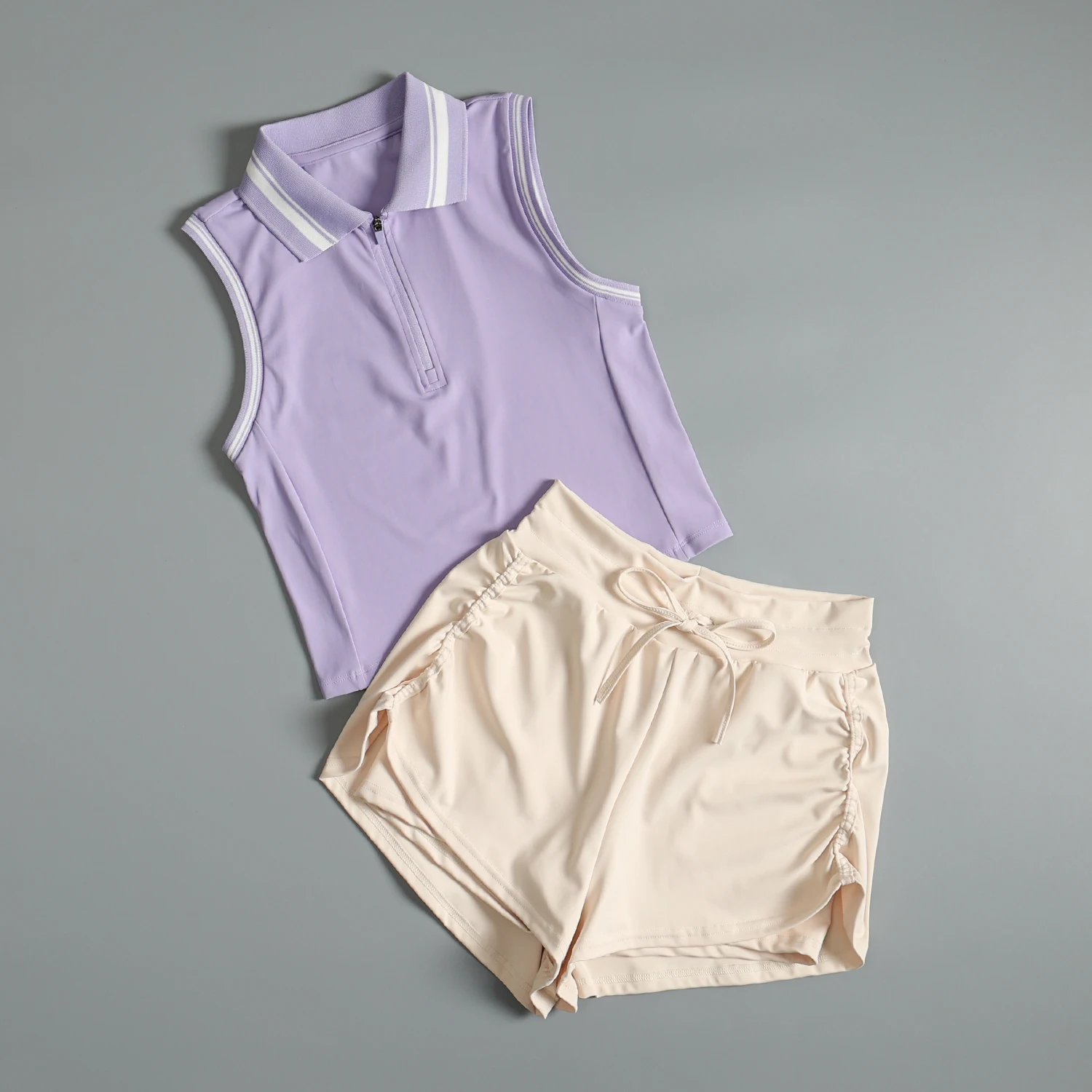 Fitness suit for women in summer high-end morning jogging training quick-drying vest shorts fashionable professional sports