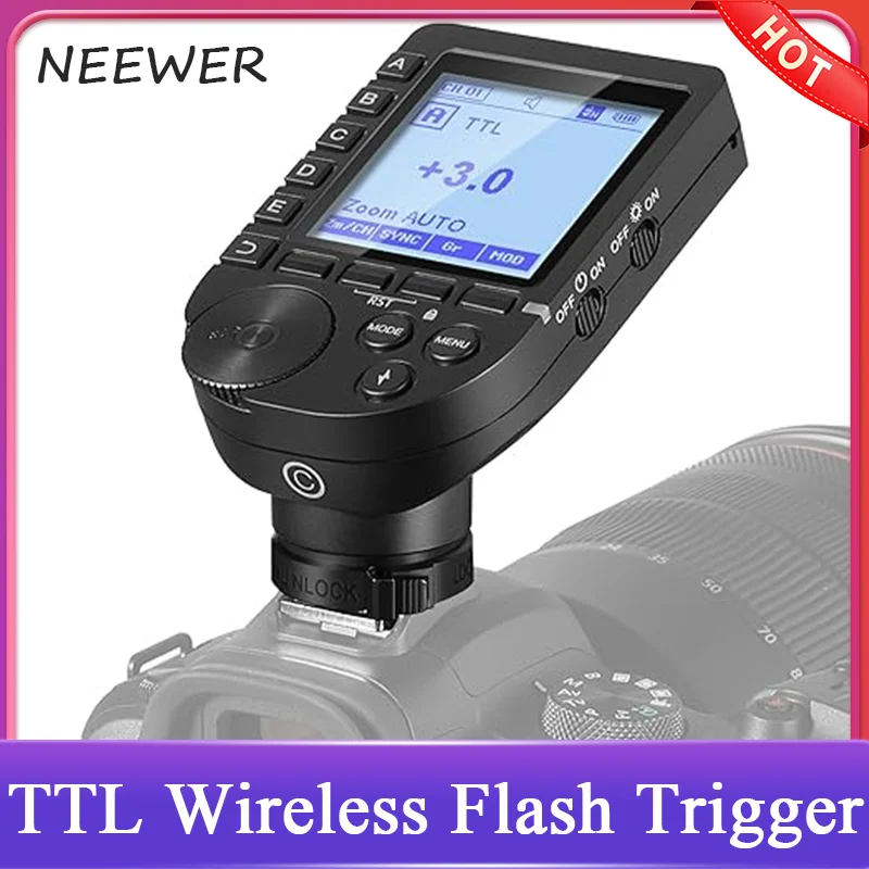 

NEEWER QPRO-C TTL беспроводной триггер вспышки 1/8000s HSS большой экран настраиваемые функции для Canon Q4 Q3 Z2 Z1 Z760 NW760 S101