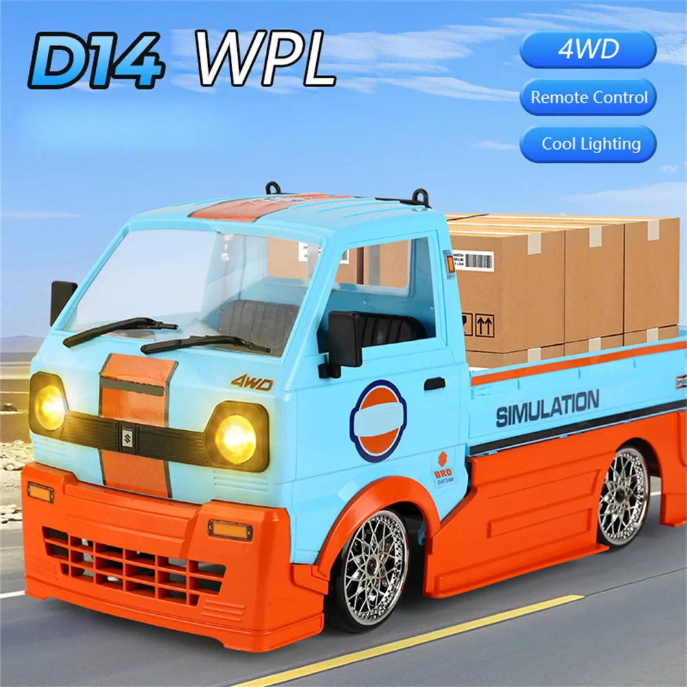 

WPL D14 1:10 Полномасштабный 4WD Радиоуправляемый автомобиль Дрифт Автомобиль с дистанционным управлением Игрушечный грузовик для скалолазания Светодиодный светильник Дорожные радиоуправляемые автомобили Грузовики