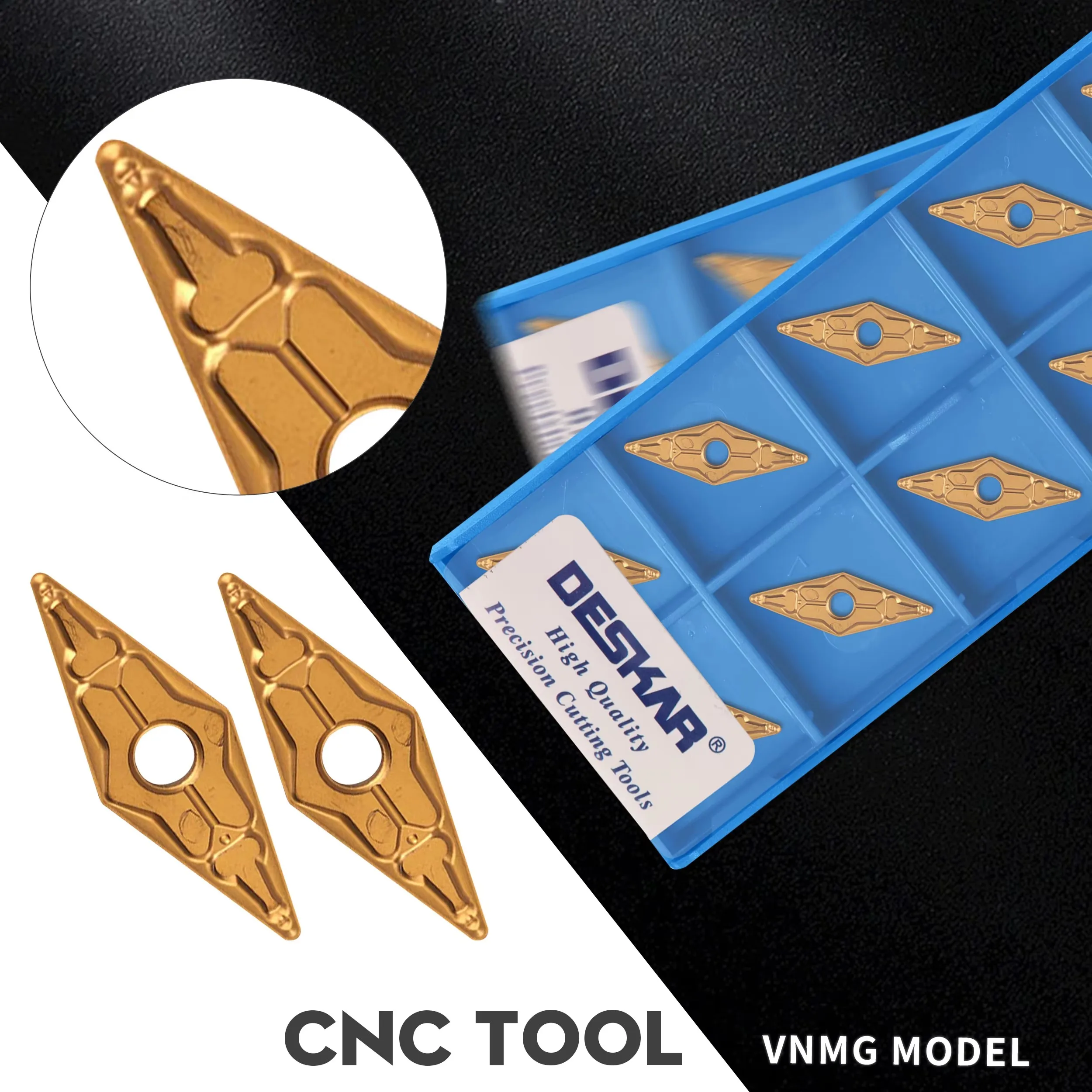 

10pcs High Quality VNMG160404-TM VNMG160408-TM VNMG160412-TM LF9018 CNC Outer Circle Rhombus Turning Tool Processing Steel Parts