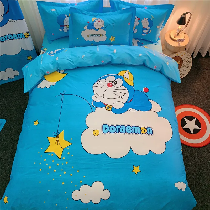 Одеяло из японского аниме, наволочка с 3D принтом D-Doraemon, комплект постельного белья, пододеяльник для детей и девочек, мальчиков, подростков