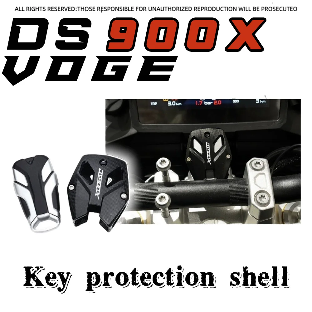 For VOGE DS900X SR4 MAX Customized Key Protective Shell Aluminum Alloy Anti-fall Wear-resistant Keychain Accessories