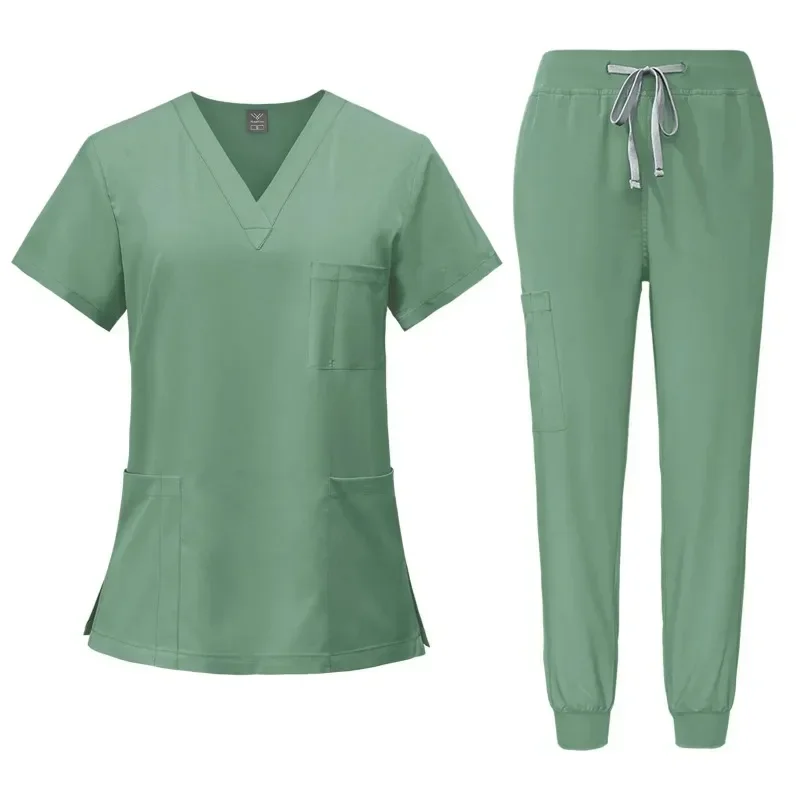 Mehrfarbige, kurzärmelige Unisex-Apotheke-Krankenschwesteruniform, Krankenhaus-Arzt-Arbeitskleidung, Uniformen für orale Zahnchirurgie, medizinische OP-Bekleidungssets