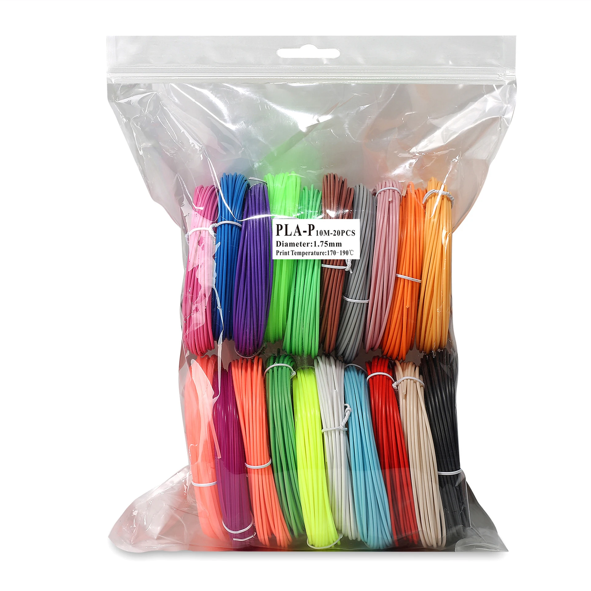 ABS PLA PCL Filament For 3D Printing Pens 1.75mm Diameter 50Meters 100Meters 150Meters 200Meters Pack Different Colors