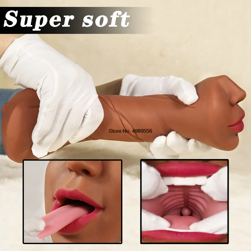 3 IN 1 Sex Toys Masturbation For Men Deep Throat Artificial  Real Pussy Oral Male MasturbatorBlowjob Realistic Rubber Vagina