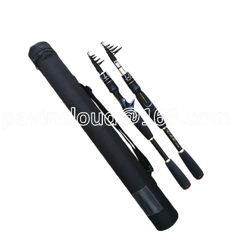 Vibrating Type Telescopic Portable Ultralight Lure Rod 1.8m 2.1m Spinning Casting ML Tonality Travel Pole Mega Bass Fishing Rod