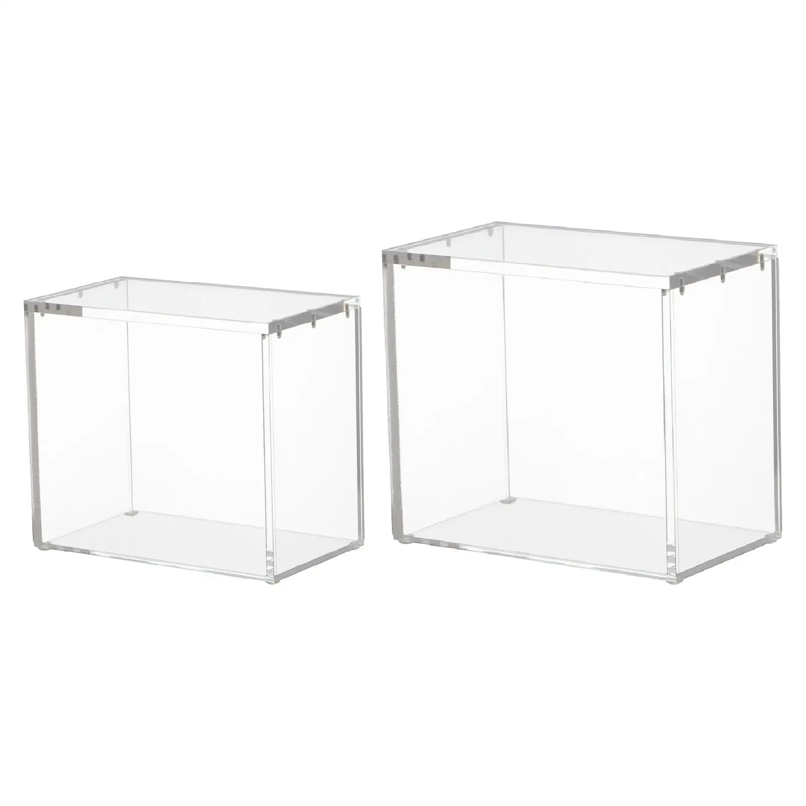 واضح الشكل عرض حالة التخزين المنظم هدية متعددة الوظائف شفافة الغبار الدمى الحديثة الشكل عرض الحاويات