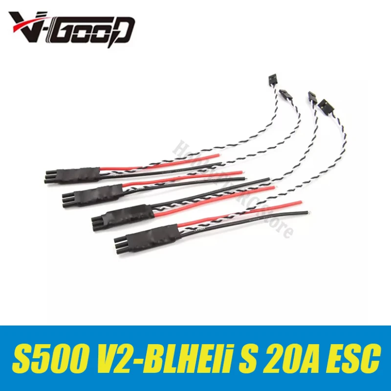 Holybro BLHeli S 2-4S 20A ESC S500 V2 Spare Parts EFM8BB21F16G MCU Supports Dshot150, Dshot300 and Dshot600 For RC FPV Drone