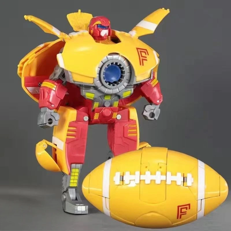 หุ่นยนต์รุ่นของเล่นบาสเกตบอลฟุตบอลกีฬาทรานส์ฟอร์มเมอร์แอ็คชั่นฟิกเกอร์