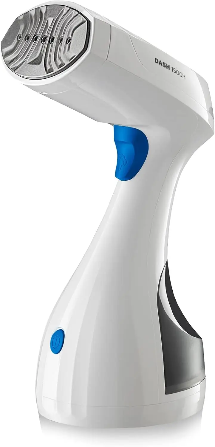 

Portable Garment Steamer with Fabric Brush, Lightweight Travel Steamer for Shirts & Pants, Auto Shut-off (White)