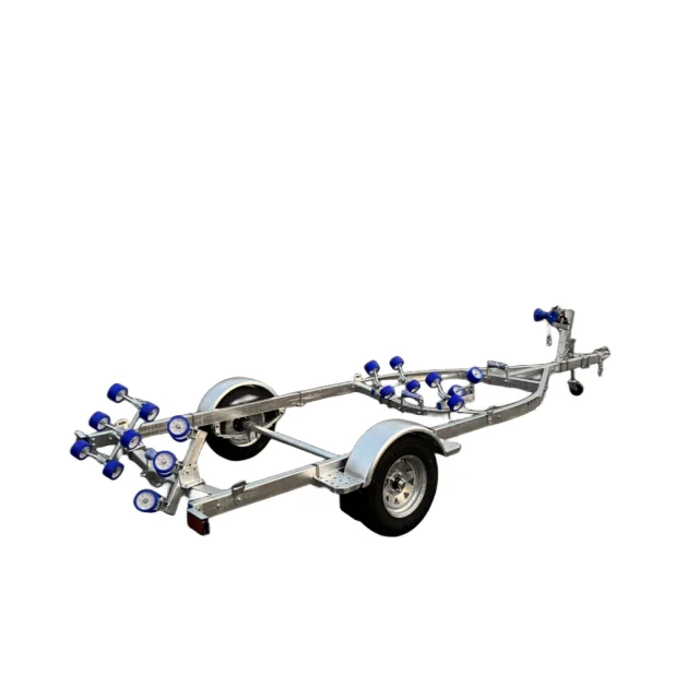 

Single Axle Yacht Motorboat Small Boat Trailer Galvanized Load Capacity 1000kg