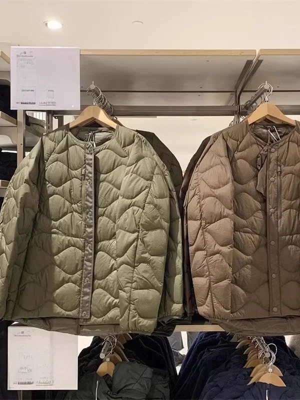 

Lightweight down Jaet ex White Mountain Sle Warm Coat Youth Casual Faion Polyester Fabric Du down Filling