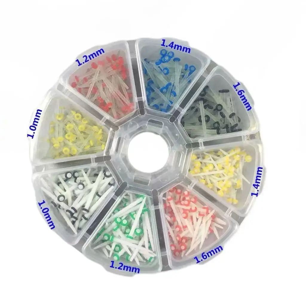 زجاج الكوارتز الأسنان التصالحية 200 قطعة 1.2/1.4/1.6/1.8 مللي متر الأسنان الألياف آخر عدة الأسنان الألياف آخر الزجاج الكوارتز الأسنان الترميم #2