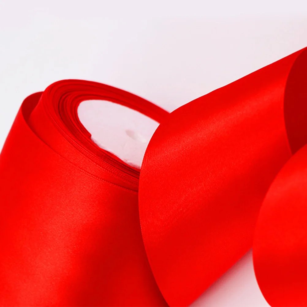 

1 Roll Single-Sided Satin Ribbon Wide 2200X7.5Cm Wrinkle- Party Decoration Craft Ribbon For Bridal Bouquet Car Bows