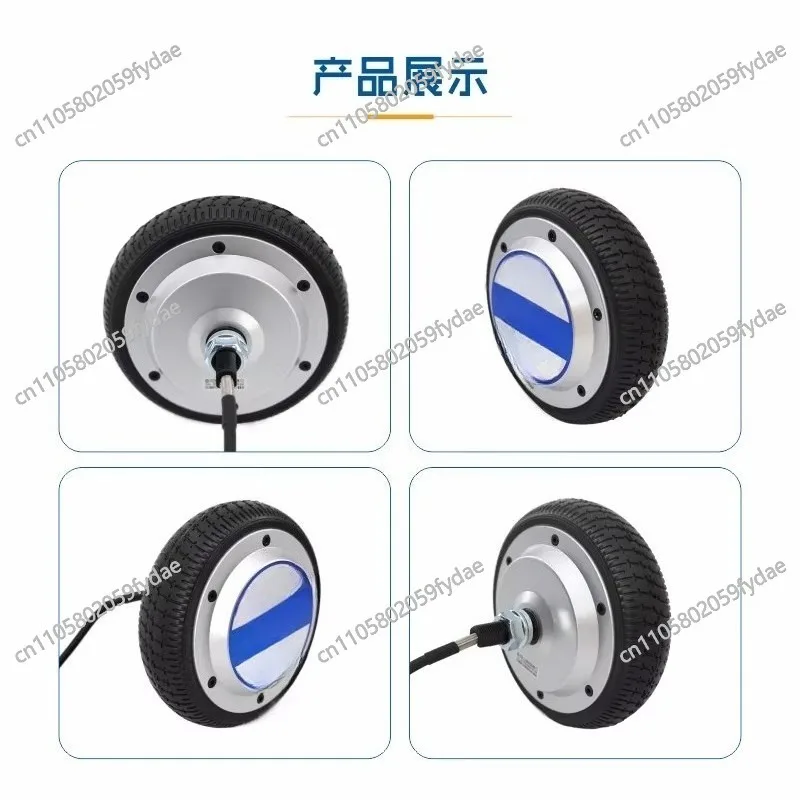 6.5 Inch 24V-48V DC 8n Servo Hub Motor Single-Axis ZLLG65ASM250-4096 Driver Straight Flow AGV Encoder