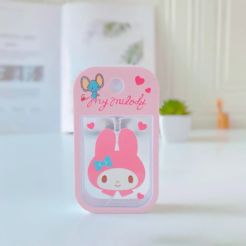 Botella de Hello Kitty Perfume de viaje recargable Sanrio Melody Alcohol Kawaii Kuromi Cinnamoroll regalos niños niñas niños