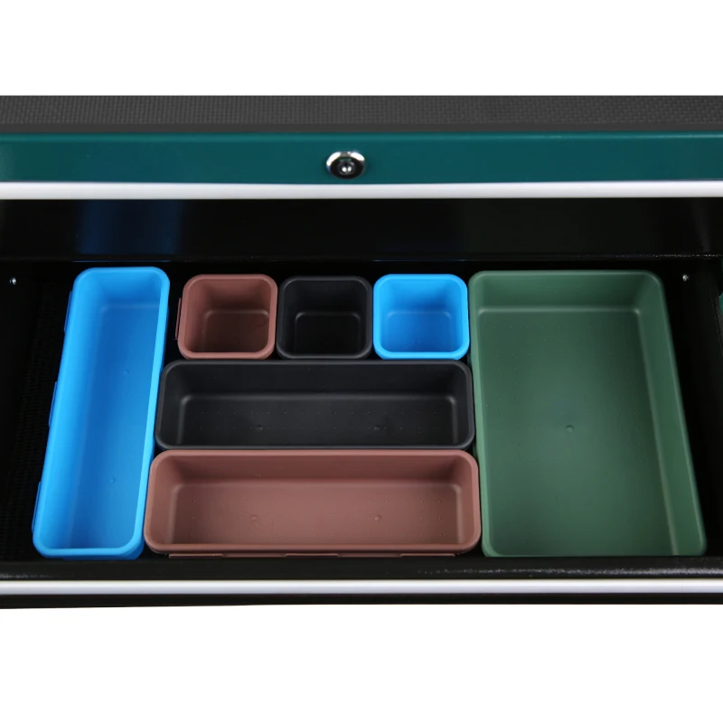 Cabinet Easy Large Storage Tool Tool cabinet Used Variety Wheels Work 7-Drawer Rolling Tool Cart, Rolling Tool Box on Wheels, Lo