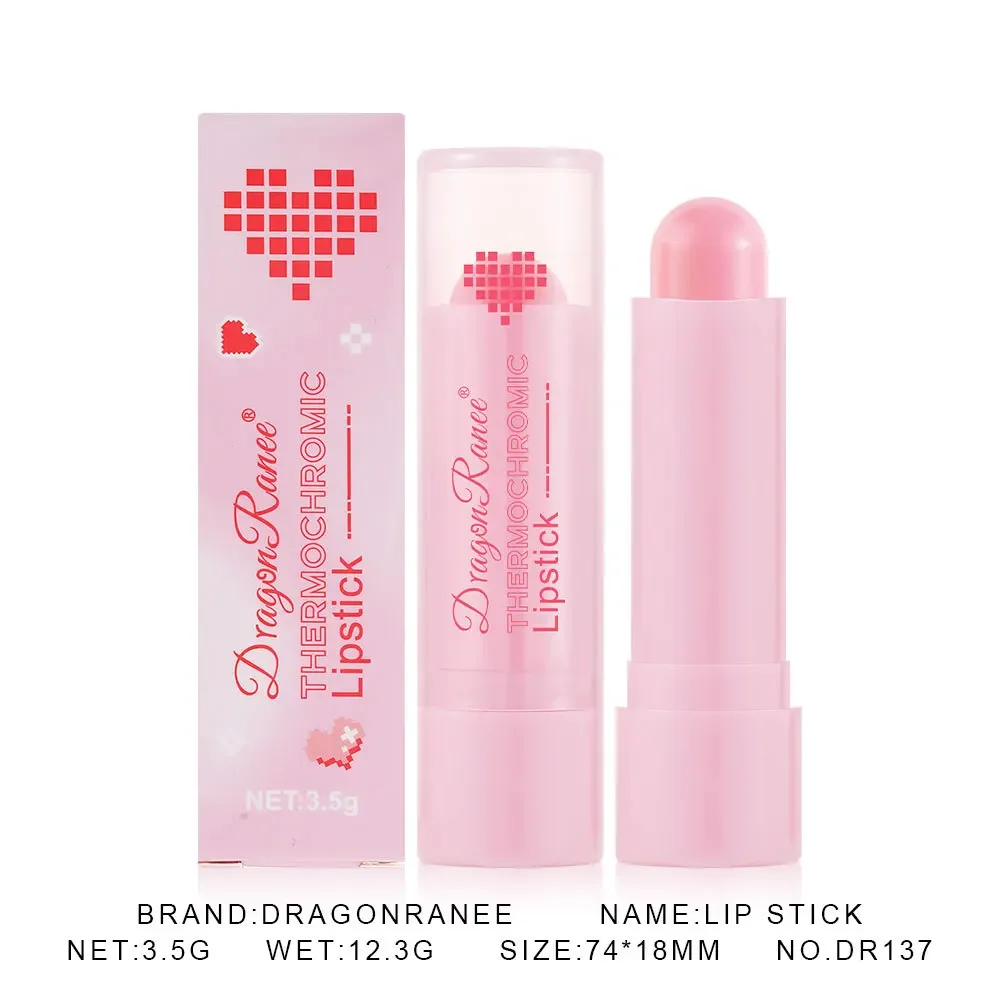 Dragon Ranee Novo batom hidratante com mudança de cor, hidratação duradoura, reparação labial, anti-rachadura, bálsamo labial, vendas quentes, cosméticos 3,5g